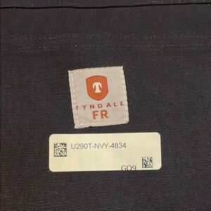 Tyndale Fire Resistant Men's Black Cargo Pants New! 48x30